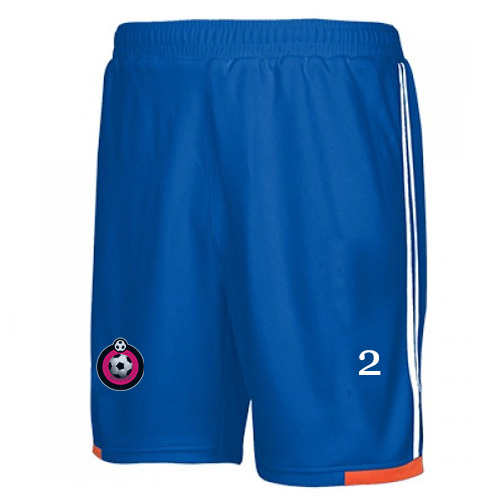 Blue football player shorts